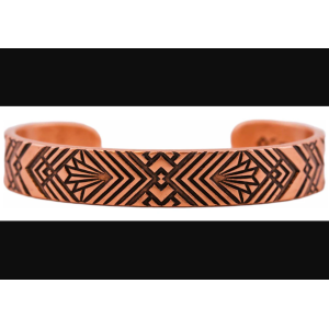 Sergio Lub Copper Bracelet 'Nouveau' Wide W115