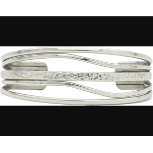 Sergio Lub Meaningful Jewelry Copper Bracelet 'Silver Tide' 444