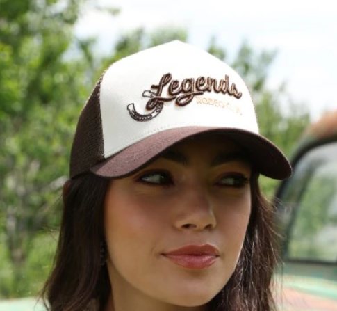 Cruel Girl Cap ‘Legends Rodeo Club’ Cream/Brown CCC0041043 CRE