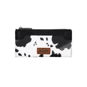 Wrangler Wallet 'Cow Print' Slim Tan/Black X6S4934WLT