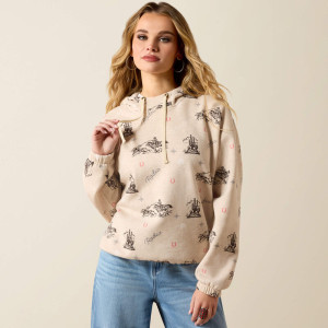 Ariat Women's Hoodie 'Essential' Oatmeal Heather 10071164