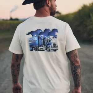 Ringers Western Men's T Shirt 'Road Rumble' Loose Fit Off White 125126RW-OWH