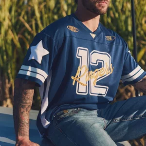 Ringers Western Unisex 'Since 2012' Football Jersey Navy/White College Navy/White 625044RW-CNV/WHT