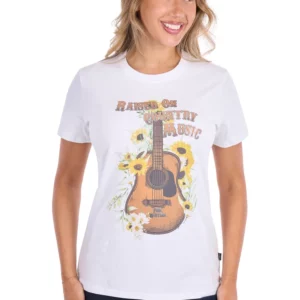 Pure Western Women's T-Shirt 'Amber' S/S White P6S2598280