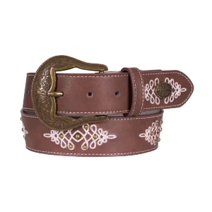 Pure Western Women's Belt 'Novalee' Dark Tan P6S2908BLT