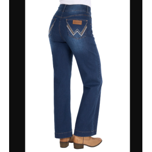 Wrangler Women's Jeans 'Chloe' High Rise Wide Leg 30L Old Indigo XCP2258580