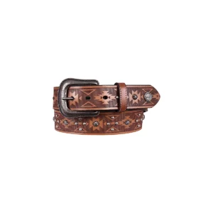 Wrangler Men's Belt 'Onyx' Leather Light Tan X6S1969BLT