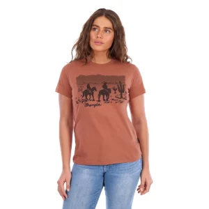 Wrangler Women's T Shirt 'Adele' S/S Copper XCP2598644