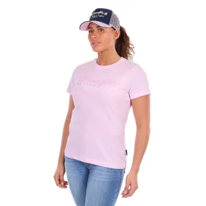 Wrangler Women's T Shirt 'Lucy' S/S Pastel Pink XCP2598600