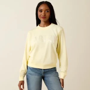 Ariat Women's Sweatshirt Crew 'Essential' Pear Sorbet 10071634