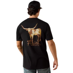 Ariat Men's T-Shirt 'Cowmooflage' Black 10073419