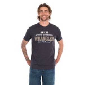 Wrangler Men's T Shirt 'Tim' Short Sleeve Charcoal X6S1557696