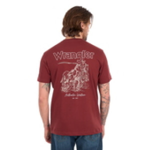 Wrangler Men's T Shirt 'Richard' Short Sleeve Cognac XCP1557690