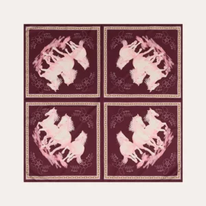 Ringers Western Scarf 'Wildhorses' Plum 625127RW-PL