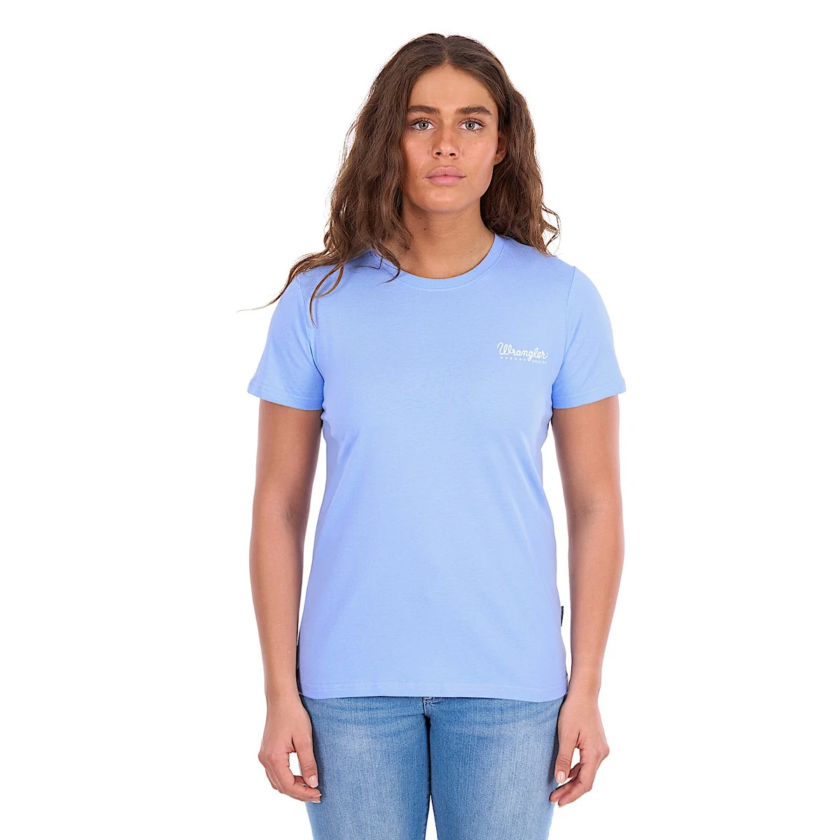 Wrangler Women’s T Shirt ‘Lola’ S/S Light Blue X6S2598642