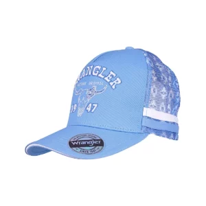 Wrangler Women's Trucker Cap 'Lilly' HP Ponytail Light Blue X6S2944CAP