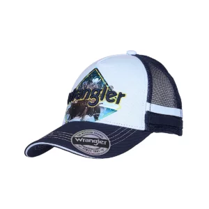 Wrangler Kid's Trucker Cap 'Bruno' Light Blue/Navy X6S3947CAP