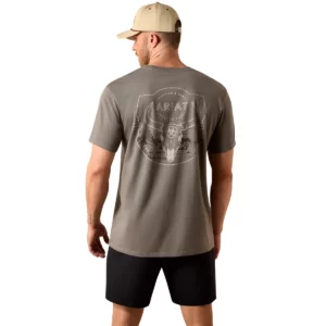 Ariat Men's T-Shirt 'Desert Badge' Smoked Pearl 10073415