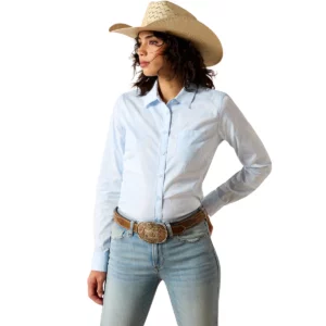 Ariat Women's Shirt Kirby Stretch Wrinkle Resistant Nantucket Breeze Bandana 10071415