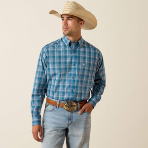Ariat Men's Shirt Pro Series 'Tyce' Long Sleeve Classic Fit Deep Dive Plaid 10071580