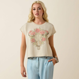 Ariat Women's Pullover Vintage Short Sleeve Summer Sand 10071633