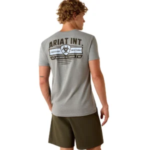 Ariat Men's T-Shirt 'Banner Badge' Ice Berg 10073955
