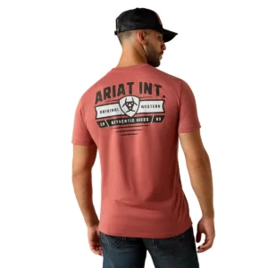 Ariat Men's T-Shirt 'Banner Badge' Adobe Heather 10073957