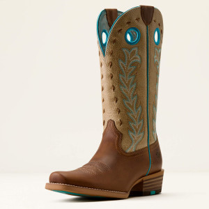 Ariat Women's Boots 'Lucera' Narrow Cutter Toe Wheat Brown/Soft Parchment 10080296