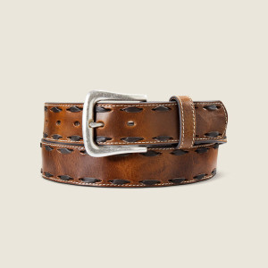 Ariat Women's Belt 'Twisted Buck Lace' Brown A1569102