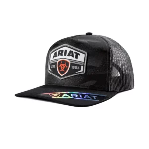 Ariat Trucker Cap 'Camo Patch' Black A300095401