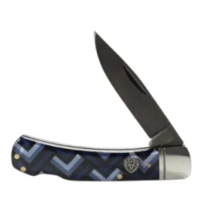 Ariat Knife Smooth 3 Inch Blue/Purple Geo Print A710013297