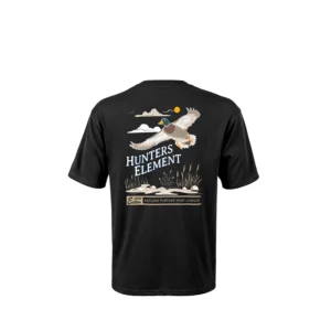Hunters Element Men's T Shirt 'Flare' Black