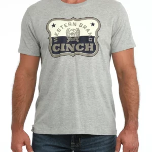 Cinch Men's T-Shirt 'Logo' Grey MTT1690747 GRY
