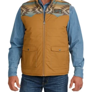 Cinch Men's Vest 'Colour Blocked' Reversible Multi MWV1956001 MUL
