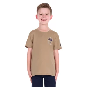 Pure Western Boy's T Shirt 'Craig' Short Sleeve Sand P6S3503312