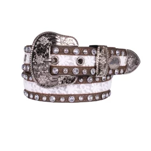 Pure Western Girl's Belt 'Elaine' Chocolate P6S5904BLT
