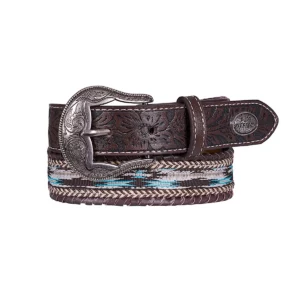 Pure Western Boy's Belt 'Lynton' Dark Tan P6S7945BLT