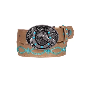 Pure Western Girl's Belt 'Jojo' Light Tan PCP5902BLT