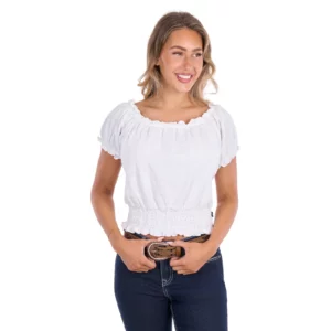 Pure Western Women's Blouse 'Montana' White P6S2510324