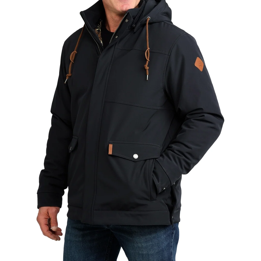 Cinch Men’s Jacket ‘Bonded’ Hoodie Black MWJ1949001 BLK