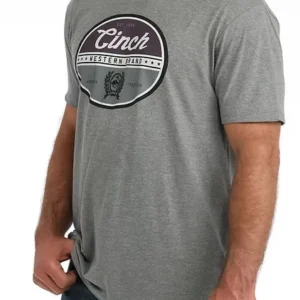 Cinch Men's T-Shirt 'Logo Graphic' Grey MTT1690749 GRY