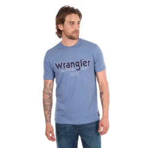 Wrangler Men's T Shirt 'John' Regular Fit Storm Blue X6S1557685