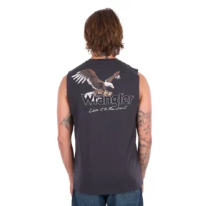 Wrangler Men's Muscle Tank 'Paul' Charcoal XCP1572700