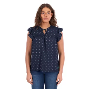 Wrangler Women's Blouse 'Sofia' Navy X6S2503617