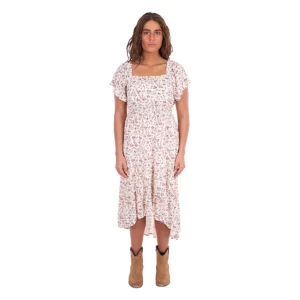 Wrangler Women's Dress 'Renee' Short Sleeve Cream X6S2407621