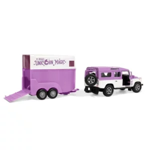 Breyer Stablemates 'Unicorn Magic' Land Rover and Tag A-Long Trailer TBS10250